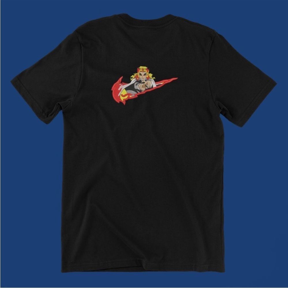 Black Rengoku Demon Slayer Shirt